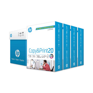 HP Papers CopyandPrint20 Paper, 92 Bright, 20 lb Bond Weight, 8.5 x 11, White, 750 Sheets/Ream, 4 Reams/Carton View Product Image