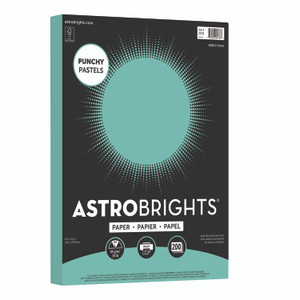Astrobrights Color Paper - "Punchy Pastels" Assortment, 24 lb Bond Weight, 8.5 x 11, Breezy Blue, 200/Pack View Product Image