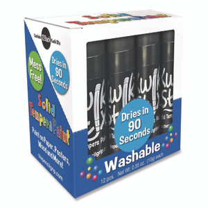 TPG Creations Kwik Stix Single Color Pack, 0.7" x 3.5", Black, 12/Pack, 12 Packs/Carton View Product Image
