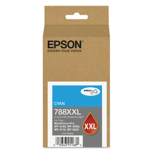 Epson T788XXL220 (788XXL) DURABrite Ultra XL PRO High-Yield Ink, Cyan View Product Image