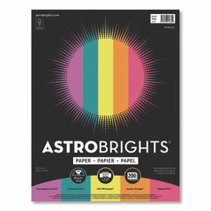 Astrobrights Color Paper - "Tropical" Assortment, 24 lb Bond Weight, 8.5 x 11, Assorted Tropical Colors, 500/Ream View Product Image
