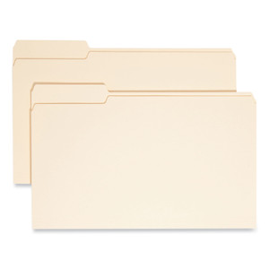 Smead Manila File Folders, 1/3-Cut Tabs: Left Position, Legal Size, 0.75" Expansion, Manila, 100/Box View Product Image