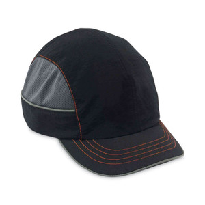 ergodyne Skullerz 8950XL XL Bump Cap Hat, Short Brim, Black View Product Image