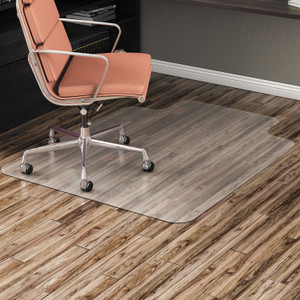 Alera All Day Use Non-Studded Chair Mat for Hard Floors, 36 x 48, Lipped, Clear (ALEMAT3648HFL) View Product Image