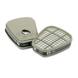 3M 6001 Respirator Cartridge for Certain Organic Vapors, 2/Pack (MMM6001) View Product Image