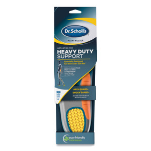 Dr. Scholl's Pain Relief Orthotic Heavy Duty Support Insoles, Men Sizes 8 to 14, Gray/Blue/Orange/Yellow, Pair View Product Image