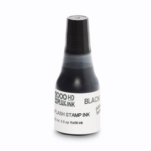 COSCO 2000PLUS Pre-Ink High Definition Refill Ink, 0.9 oz. Bottle, Black (COS033957) View Product Image