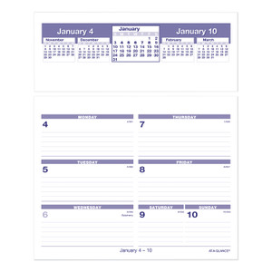 AT-A-GLANCE Flip-A-Week Desk Calendar Refill, 7 x 6, White Sheets, 12-Month (Jan to Dec): 2024 View Product Image