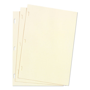 Wilson Jones Looseleaf Minute Book Ledger Sheets, 11 x 8.5, Ivory, Loose Sheet, 100/Box (WLJ90110) View Product Image