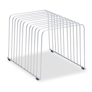 Fellowes Wire Desktop Organizer, 11 Sections, Letter to Legal Size Files, 9" x 11.38" x 8", Silver View Product Image