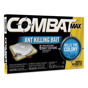 Combat Source Kill MAX Ant Killing Bait, 0.21 oz, 6/Box 12 Boxes/Carton (DIA55901) View Product Image