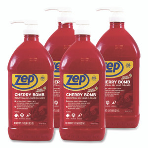 Zep Commercial Cherry Bomb Gel Hand Cleaner, Cherry Scent, 48 oz, 4/Carton View Product Image