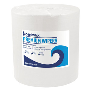 Boardwalk Hydrospun Wipers, 9 x 13, White, 1,100/Roll View Product Image