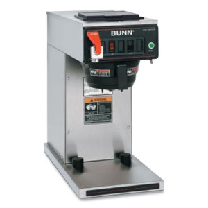 BUNN CWTF-DV-TC Dual Volt Thermal Carafe System, 12 Cups, Silver/Black View Product Image