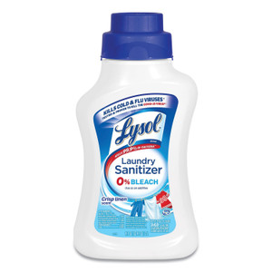 LYSOL Brand Laundry Sanitizer, Liquid, Crisp Linen, 41 oz, 6/Carton View Product Image