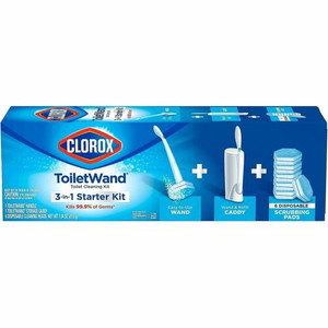 Clorox ToiletWand Disposable Toilet Cleaning Starter Kit - Blue, White Product Image 