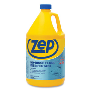 Zep Commercial No-Rinse Floor Disinfectant, Pleasant Scent, 1 gal, 4/Carton (ZPEZUNRS128CT) View Product Image