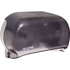 San Jamar Dual Roll Tissue Dispenser (SJMR3600TBKCT) View Product Image