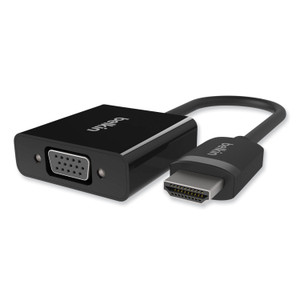 Belkin HDMI to VGA + 3.5mm Audio Adapter, 5", Black View Product Image