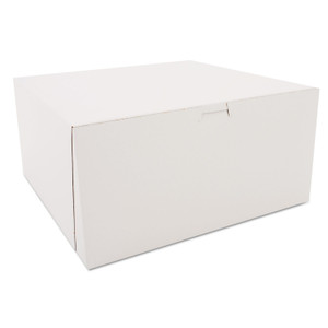 SCT White One-Piece Non-Window Bakery Boxes, 12 x 12 x 6, White, Paper, 50/Carton View Product Image