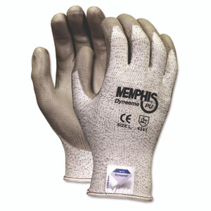 MCR Safety Memphis Dyneema Polyurethane Gloves, Medium, White/Gray, Pair View Product Image