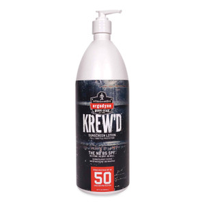 ergodyne Krewd 6355 SPF 50 Sunscreen Lotion, 32 oz Pump Bottle View Product Image