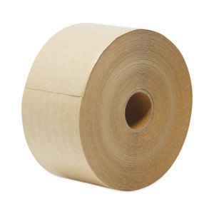 General Supply Glass-Fiber Reinforced Gummed Kraft Sealing Tape, 3" Core, 3" x 375 ft, Brown, 8/Carton View Product Image
