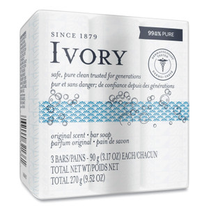 Ivory Individually Wrapped Bath Soap, Original Scent, 3.1 oz Bar, 72/Carton (PGC12364) View Product Image