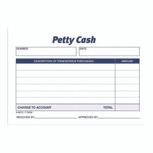 Adams Petty Cash Receipts, One-Part (No Copies), 5 x 3.5, 50 Receipts/Pad, 12 Pads/Pack View Product Image