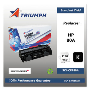 Triumph 751000NSH1318 Remanufactured CF280A (80A) Toner, 2,700 Page-Yield, Black View Product Image