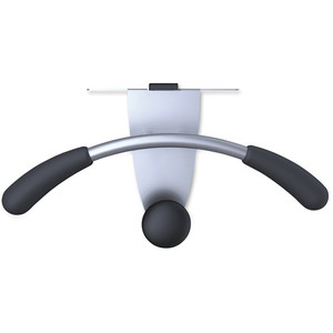 Alba Over-the-panel Coat Hook Hanger - 44 lb (19.96 kg) Capacity - 7.9" Height x 14.6" Width - for Coat, Cubicle, Clothes - Powder Coated Product Image 