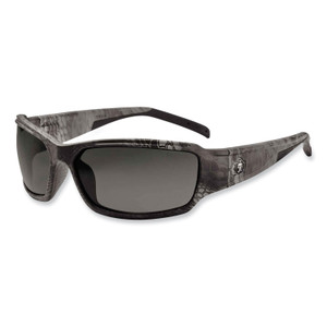 ergodyne Skullerz Thor Safety Glasses, Kryptek Tyhpon Nylon Impact Frame, Polarized Smoke Polycarb Lens View Product Image