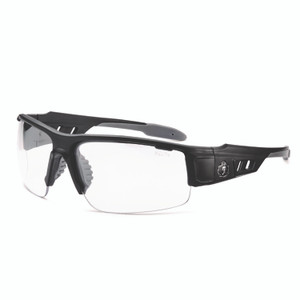 ergodyne Skullerz DAGR Anti-Scratch and Enhanced Anti-Fog Safety Glasses, Black Nylon Impact Frame, Clear Polycarbonate Lens View Product Image