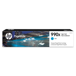 HP 990X, (M0J89AN) High-Yield Cyan Original PageWide Cartridge View Product Image