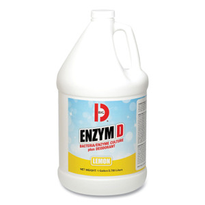 Big D Industries Enzym D Digester Liquid Deodorant, Lemon, 1 gal Bottle, 4/Carton (BGD1500) View Product Image