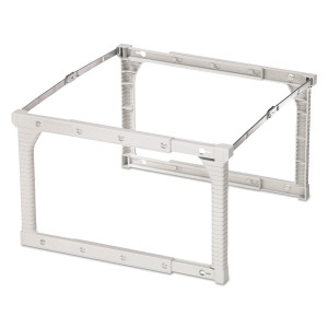 Pendaflex Plastic Snap-Together Hanging Folder Frame, Legal/Letter Size, 18" to 27" Long, White/Silver Accents View Product Image
