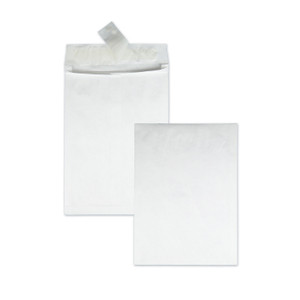 Survivor Heavyweight 18 lb Tyvek Open End Expansion Mailers, #13 1/2, Square Flap, Redi-Strip Adhesive Closure, 10 x 13, White, 100/CT QUAR4200 View Product Image