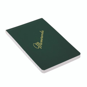 AbilityOne 7530002439366, SKILCRAFT Pocket-Sized Memorandum Pad, Narrow Rule, Green Cover, 144 White 3.38 x 5.5 Sheets, Dozen View Product Image