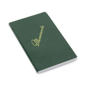 AbilityOne 7530002220078, SKILCRAFT Memorandum Book, Narrow Rule, Green Cover, (144) 5.5 x 3.38 Sheets, Dozen View Product Image
