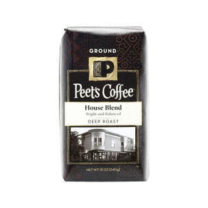 Peet's Coffee & Tea House Blend Ground Coffee, 12 oz Bag View Product Image