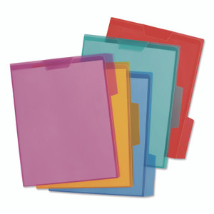 Pendaflex Poly View Colored File Folders, 1/3-Cut Tabs: Assorted Positions, Letter Size, Assorted Colors, 5/Pack View Product Image