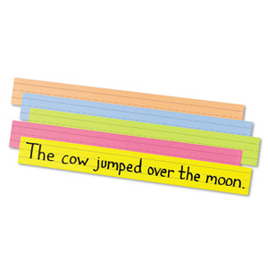 Pacon Sentence Strips, 24 x 3, Assorted Bright Colors, 100/Pack (PAC1733) View Product Image