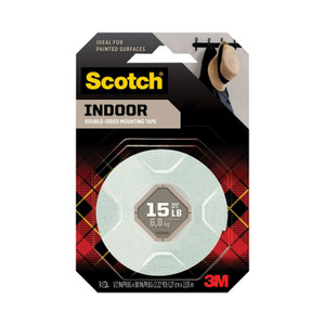Scotch Permanent High-Density Foam Mounting Tape, Double-Sided, Holds Up to 15 lbs, 0.5" x 80", White (MMM110) View Product Image