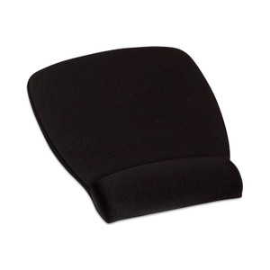 3M Antimicrobial Foam Mouse Pad with Wrist Rest, 8.62 x 6.75, Black (MMMMW209MB) View Product Image