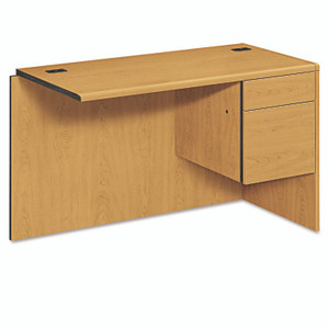 HON 10700 "L" Workstation Return, Right 3/4 Pedestal, 48w x 24d x 29.5h, Harvest View Product Image