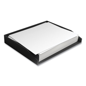 TRU RED Side-Load Stackable Plastic Document Tray, 1 Section, Letter-Size, 12.24 x 9.8 x 1.75, Black, 2/Pack View Product Image