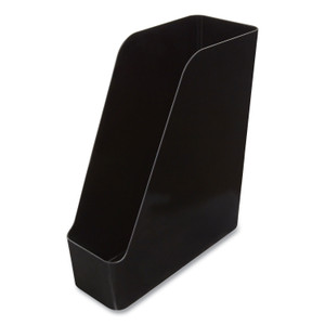 TRU RED Plastic Magazine File, 4.28 x 10.47 x 11.7, Black, 2/Pack View Product Image