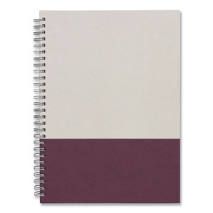TRU RED Wirebound Hardcover Notebook, 1-Subject, Narrow Rule, Gray/Purple Cover, (80) 9.5 x 6.5 Sheets View Product Image