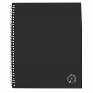 Universal Deluxe Sugarcane Based Notebooks, 1-Subject, Medium/College Rule, Black Coated-Bagasse Cover, (100) 11 x 8.5 Sheets Product Image 