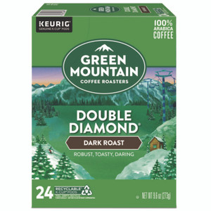 Green Mountain Coffee Double Black Diamond Extra Bold Coffee K-Cups, 24/Box View Product Image